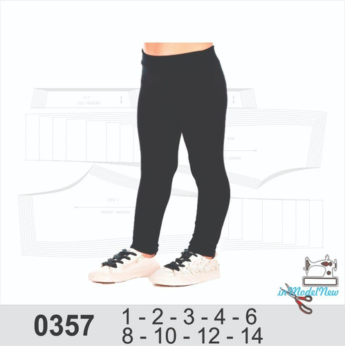 Molde Digital Modelagem De Calça Legging Infantil