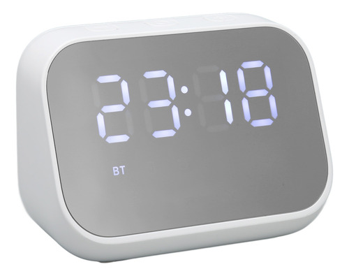 Reloj Despertador Digital/bocina/bluetooth Blanco