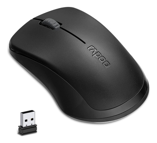 Rapoo Mouse Inalmbrico, Mouse De Computadora, 3 Botones, Mou