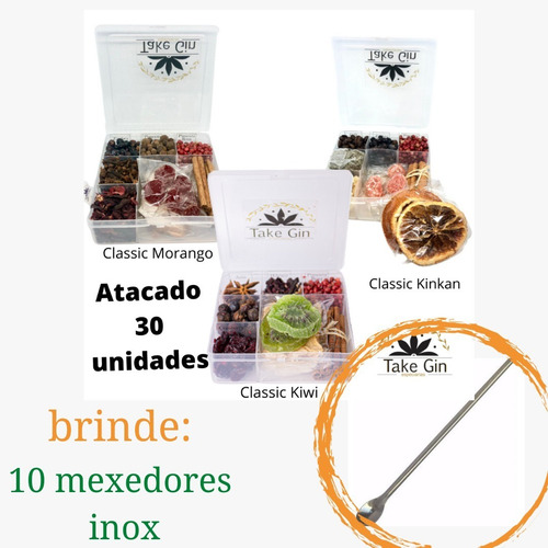 Imagem 1 de 6 de 30 Kit Gin Tônica 9 Especiarias Atacado Revenda Líder