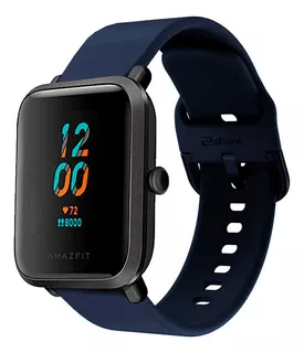 Correa Compatible Amazfit Bip Lite Azul Oscuro Hebilla 20m