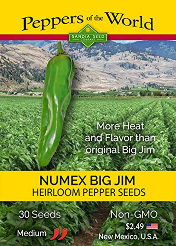 Big Jim Hatch Numex Verde Chile - 30 Semillas De Nuevo Méxic