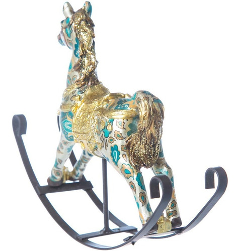 Imagen 5 de 6 de Muñecos Navideños Running Caballo Mecedor Chico