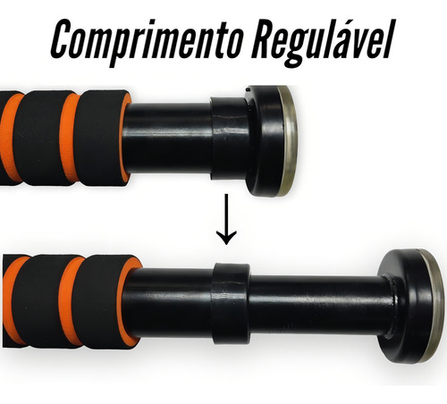 Barra Para Porta Ajustável Odin Fit Pegada Macia Foam