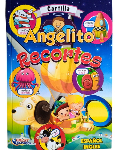 Libro Cartilla Angelito Recortes Español Inglés