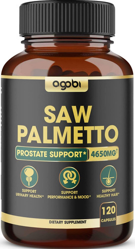 Saw Palmetto 8 En 1 4650mg Ashwagandha Prostata 120 Cap