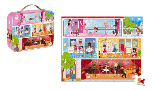 Janod 100 Piece Dance Academy Ballerina Puzzle Toy Mini Mini