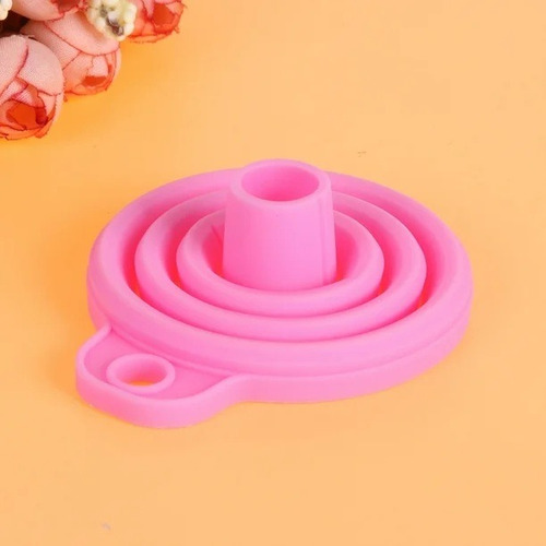 Embudo Plegable De Silicona Para Líquido Antiderrame 4piezas