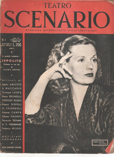 Revista Teatro Scenario Nº 1 Enero 1952