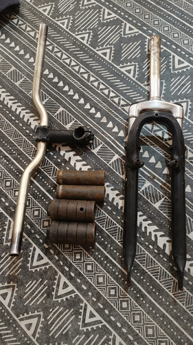 Horquilla Vairo 26 Suspensión Mtb + Stem Y Conos V-brake Negro (Usado)