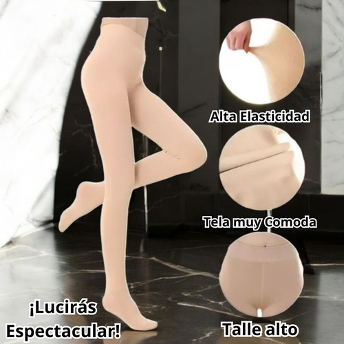 Malla Media Mujer Resistentes Natural Pantimedias Gruesas