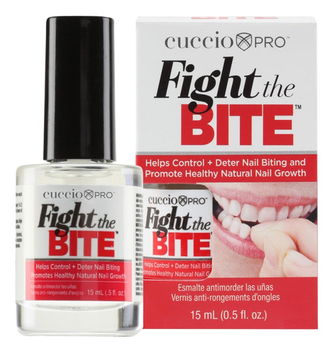 Cuccio Fight The Bite - Esmalte De Uñas Transparente Sin Mor