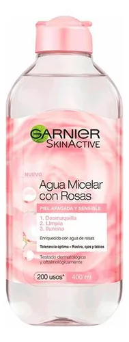 Agua Micelar Con Rosas Garnier 400 mL