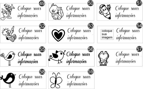 Carimbo Personalizado Professor - Kit Com 06