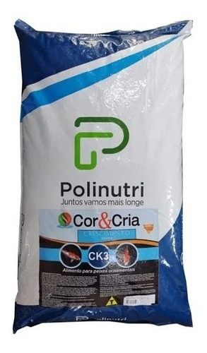 Ração Poli Nutri Cor & Cria Crescimento Carpa 15kg Polinutri