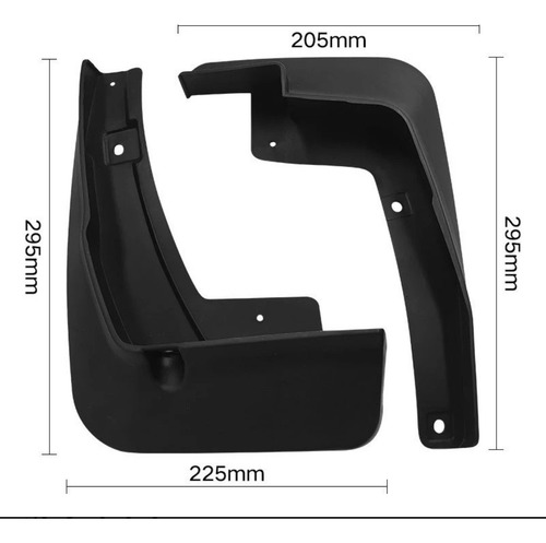 Kit 4 Pz Loderas Guardabarros Toyota Avanza 2022-2025