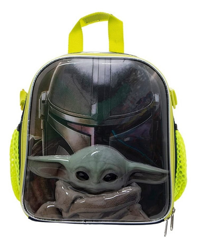 Lonchera Escolar Termica Ruz Star Wars Baby Yoda Bassel Color Verde