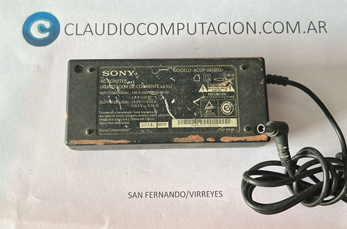 Fuente Sony Original 100%  Acdp-085e02 19.5v 4.35a