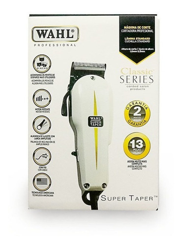 Imagen 4 de 7 de Wahl Professional Super Taper - Blanco - 220V