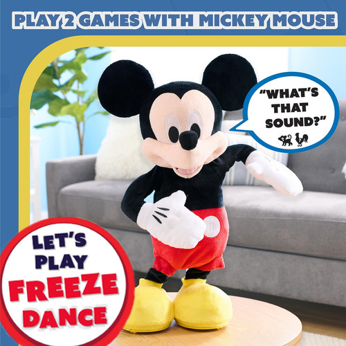 Brinquedo De Pelúcia Disney Junior Mickey Mouse Hot Diggity