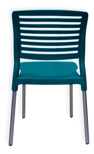 Silla Para Jardín Comedor Restaurante Bar Cafetería Estructura De La Silla Turquesa