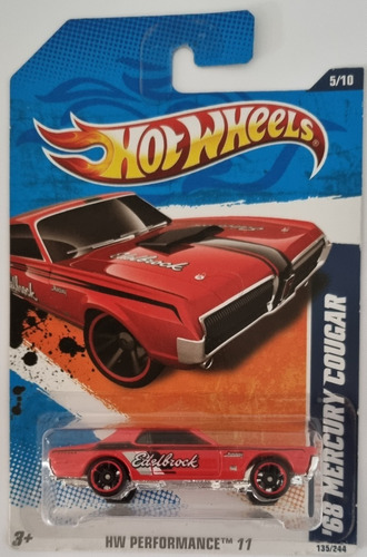 Hot Wheels ´68 Mercury Cougar Hw Performance 2011 135/244