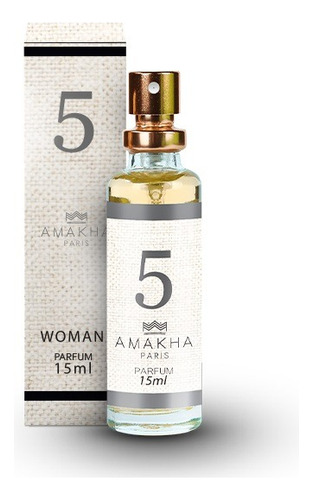 Perfume N° 5 Amakha Paris 15ml Feminino Para Bolso N5