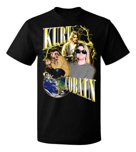 Playera Camiseta Banda Rock Nirvana Kurt Cobain In Utero + V