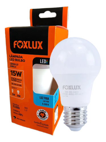Lâmpada Foxlux Led Bulbo 15W