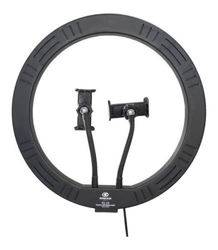 Ring Light Greika Cl-12 Com 2 Suportes P/ Smartphone E Tripé