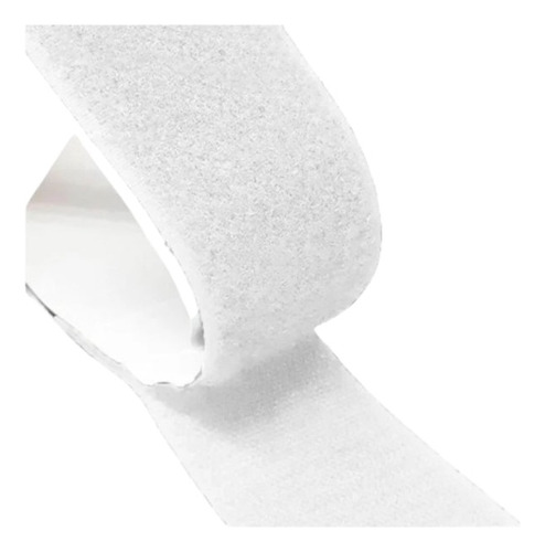 2m X 25mm Velkro Adesivo Branco Verso Com Fita Dupla Face