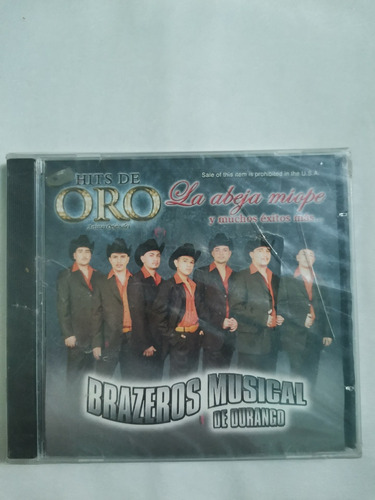 Brazeros Musical De Durango Hits De Oro Cd Original Nuevo 