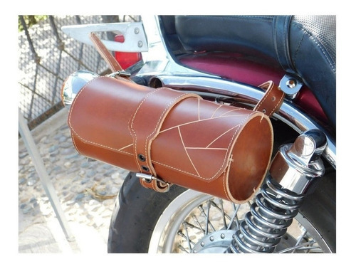 Porta-ferramentas para motocicletas 100% couro cilíndrico Chedron Color Chedron