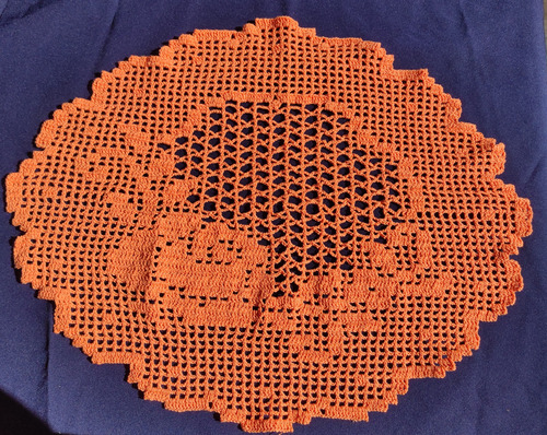 Carpeta Crochet, 50x62 Cm Aprox. En Hilo Modelo 08