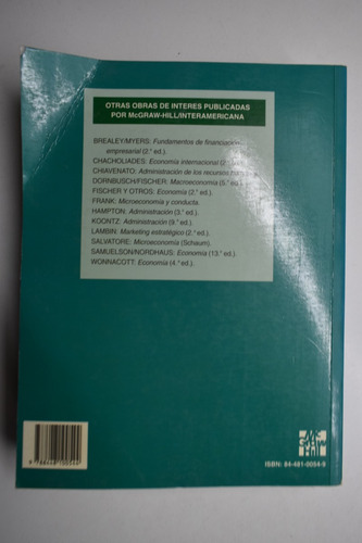 Economía Principios Y Aplicaciones Mochón , Beker C205 (Usado)