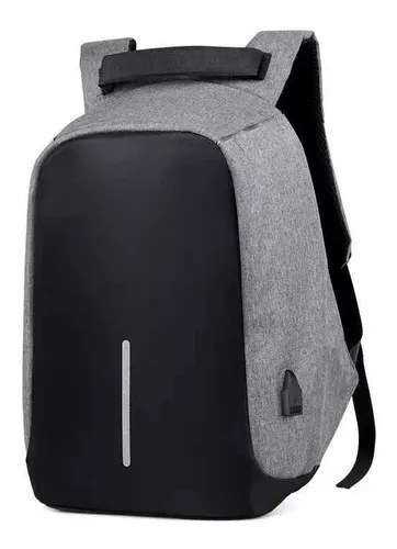 Familiarizarse Pizza antena Mochila Antirrobo Backpack Impermeable Puerto Usb + Cable