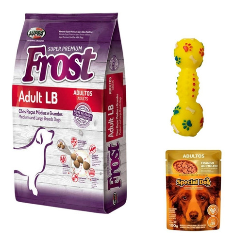 Imagen 1 de 2 de Frost Adulto Lb 17 Kg + Juguete + Sobrecito + Envío Gratis!