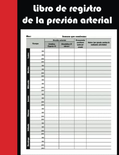 Libro De Registro De La Presion Arterial: Registre Y Control