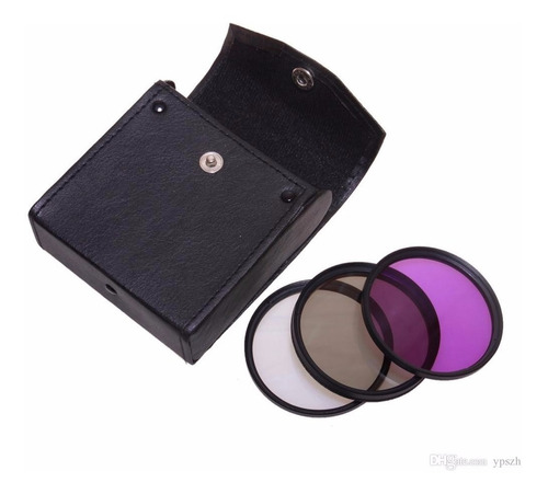 Kit Com 3 Filtros Uv Clp Fld Lente De 72mm Canon Nikon Sony