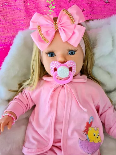 Boneca Reborn Realista Menina Linda Princesa Com Acessórios - Chic