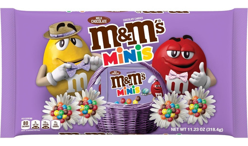 M&m's Milk Chocolate Minis Lunetas Bolsa Maxi De Pascua East