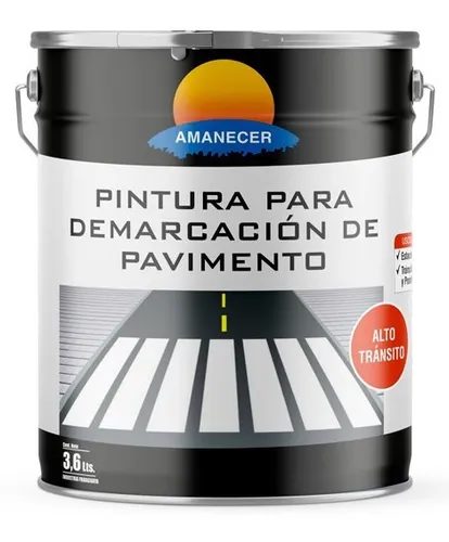 Pintura Para Pavimento Azul 3,6 L Blanco