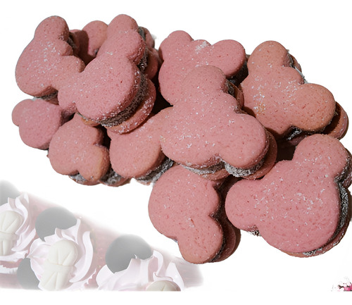 Originales Alfajores De Maicena De Minnie Rosa