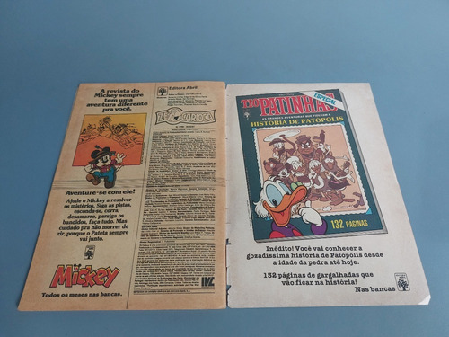 Antigo Gibi Zé Carioca Nº 1799 Editora Abril Disney 1987 (Usado)