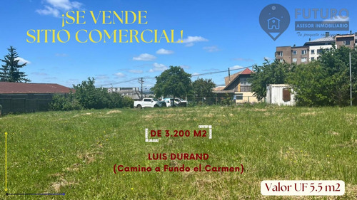 Terreno Comercial 3.200 M2, Frente 34 M2 En Luis Durand, Cam