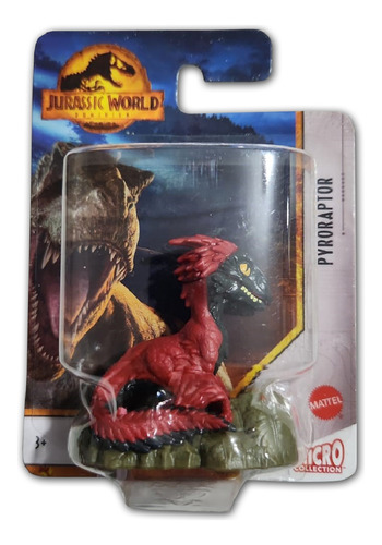 Mini Micro Bonecos Coleção Dinossauros Jurassic World Mattel Cor Pyroraptor