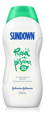 Protetor solar Sundown Protetor Solar FPS 50 Praia e Piscina em creme 1 unidade de 350 mL