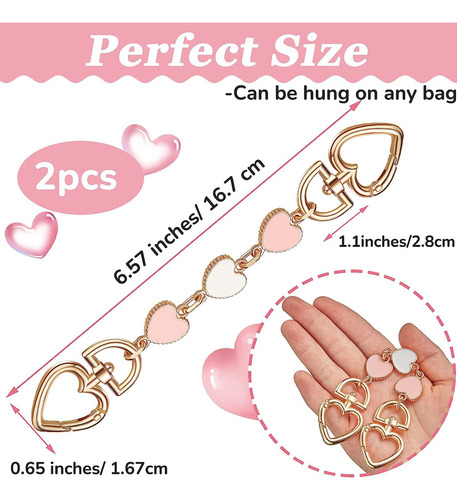 Extensor De Correa Para Bolso Corazón Extensor De Cadena 2ps