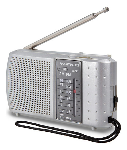 Radio Portátil Am Fm De Mano Winco W223g