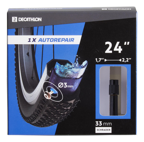 Cámara De Aire 24x1/7/2,2 Schrader Autorreparable Decathlon